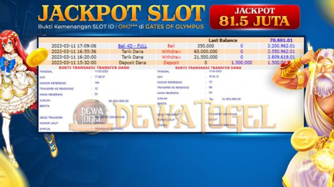 bukti jackpot slot Gates Of Olympus DEWATOGEL bukti jackpot Gates Of Olympus DEWATOGEL