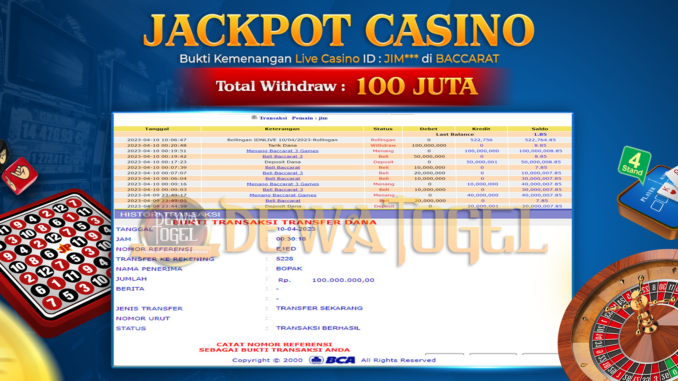 bukti jp dewatogel #158 bukti jp dewatogel #158