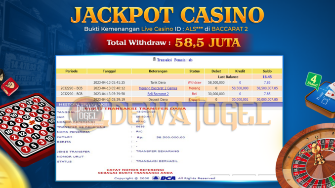 bukti jp dewatogel #168 bukti jp dewatogel #168