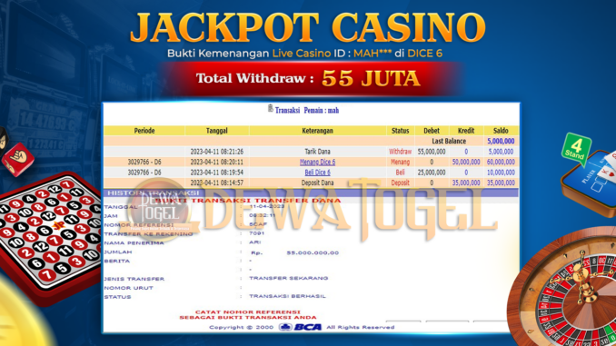 bukti jp dewatogel #162 bukti jp dewatogel #162