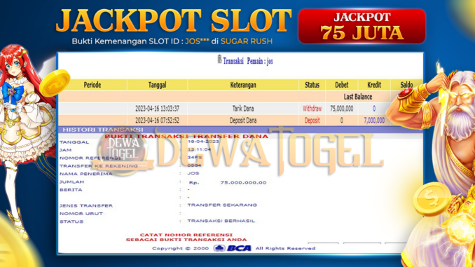 bukti jp dewatogel #186 bukti jp dewatogel #186