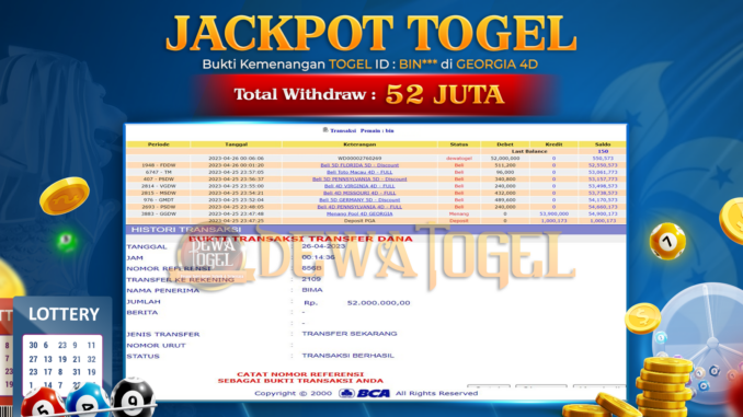 bukti jp dewatogel #229 bukti jp dewatogel #229