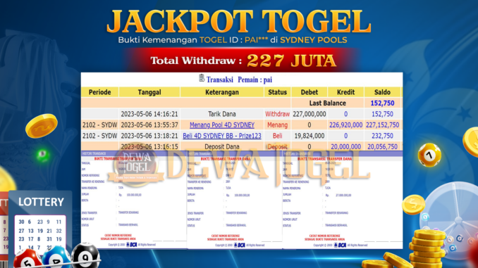 DWT JP TOGEL 2 PAGI