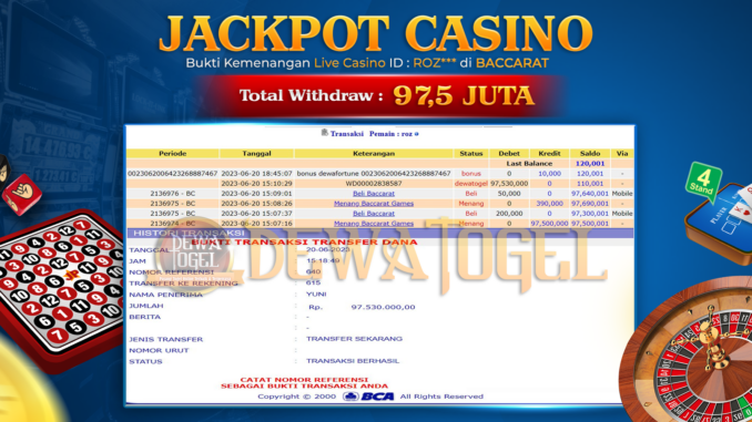 bukti jp dewatogel #442 bukti jp dewatogel #442