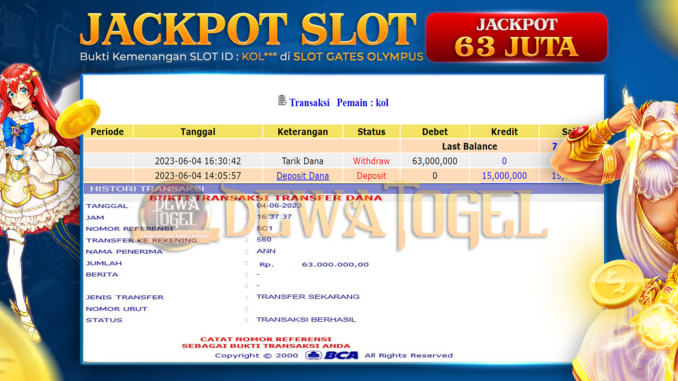 bukti jp dewatogel #378 bukti jp dewatogel #378