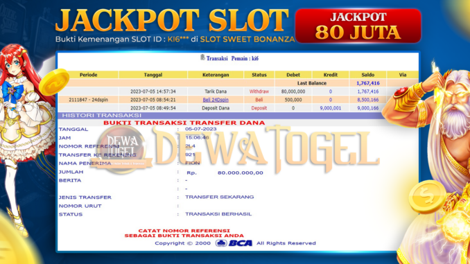 bukti jp dewatogel #447 bukti jp dewatogel #447