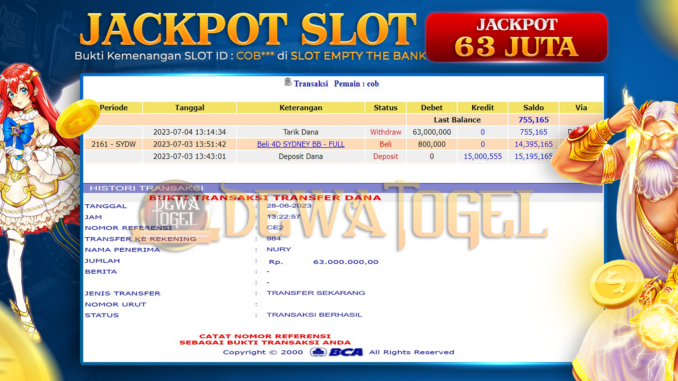 bukti jp dewatogel #439 bukti jp dewatogel #439