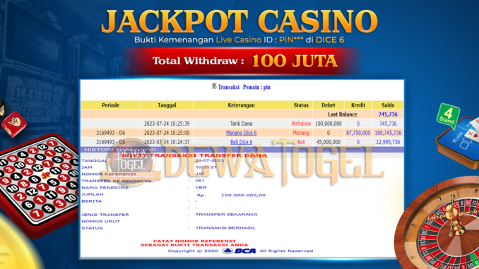 bukti jp dewatogel #536 bukti jp dewatogel #536