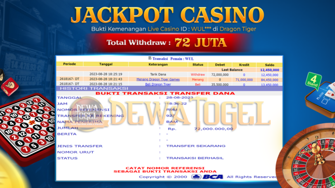 DWT JP LIVE CASINO 2 PAGI
