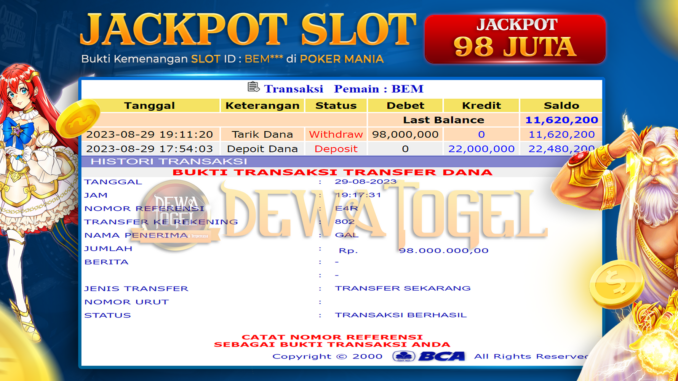 bukti jp dewatogel #716 bukti jp dewatogel #716