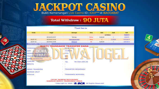 bukti jp dewatogel #609 bukti jp dewatogel #609