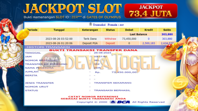 bukti jp dewatogel #694 bukti jp dewatogel #694
