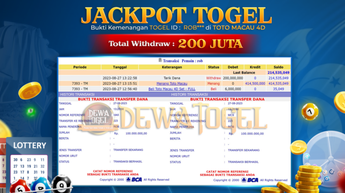 JP DWT - TOGEL 1