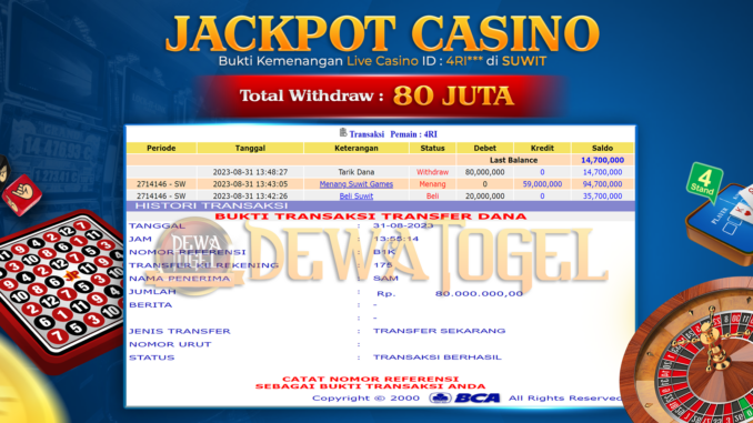 bukti jp dewatogel #727 bukti jp dewatogel #727