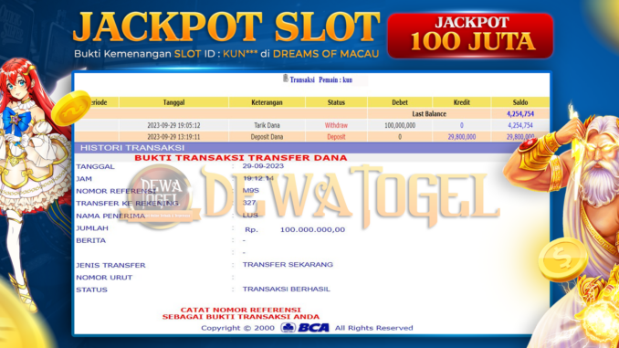 bukti jp dewatogel #862 bukti jp dewatogel #862
