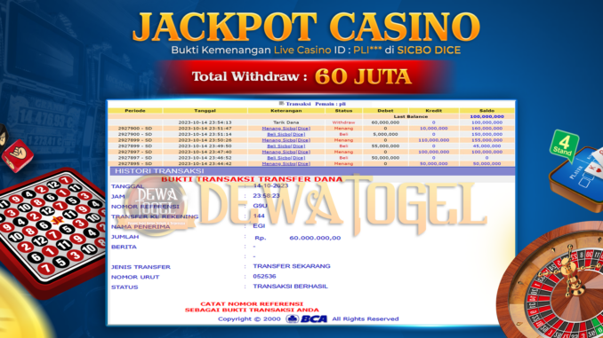 DWT JP LIVE CASINO PAGI 1