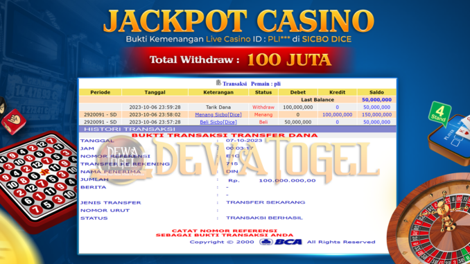 DWT JP LIVE CASINO PAGI 1