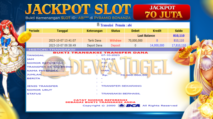 DWT JP SLOT MALAM 1