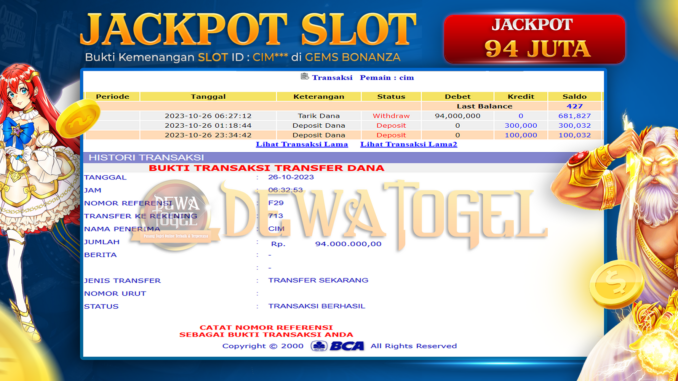 DWT JP SLOT MALAM 1