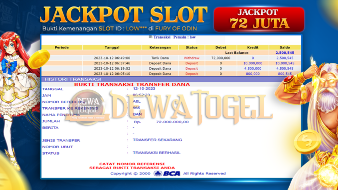 DWT JP SLOT SIANG 1