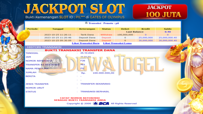 BUKTI JP DEWATOGEL #877 BUKTI JP DEWATOGEL #877