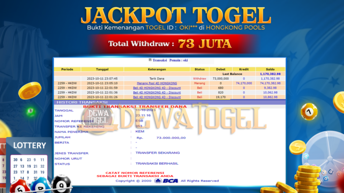DWT JP TOGEL SIANG 2