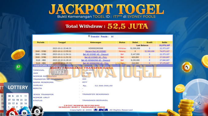 DWT JPO TOGEL SIANG 1