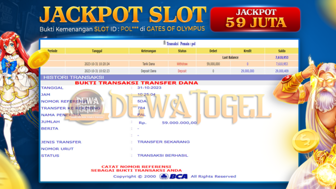 DWT JP SLOT SIANG 2