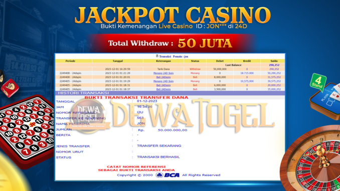 DWT JP LIVE CASINO SIANG 1