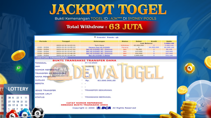 BUKTI JP DEWATOGEL #1137 BUKTI JP DEWATOGEL #1137