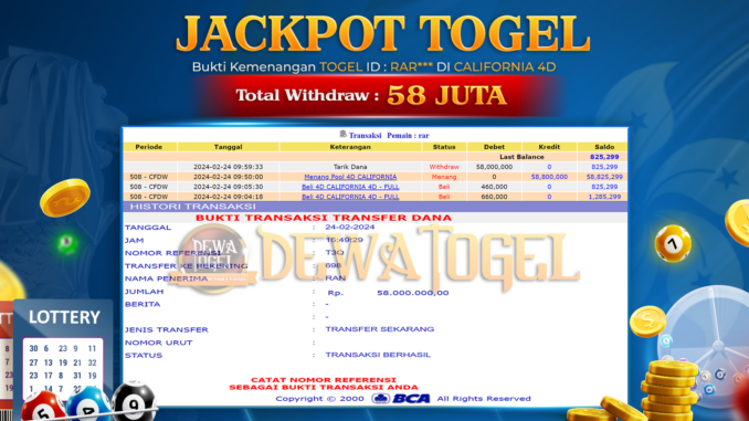 JP DWT - TOGEL 1